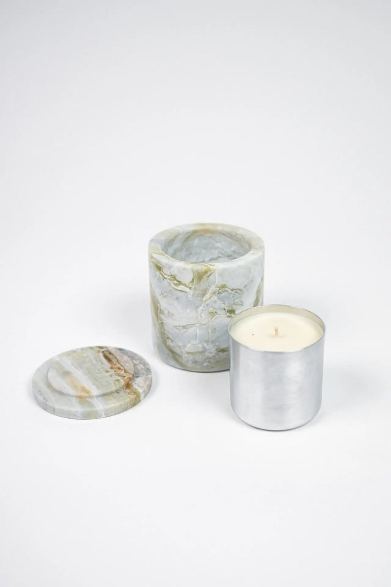 Mauro Marble Scented Candle - Blood Orange & Grapefruit + Refill Option