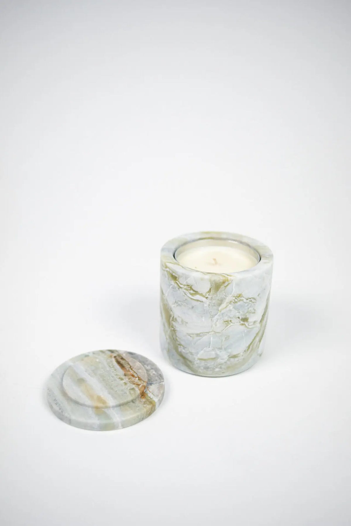 Mauro Marble Scented Candle - Blood Orange & Grapefruit + Refill Option