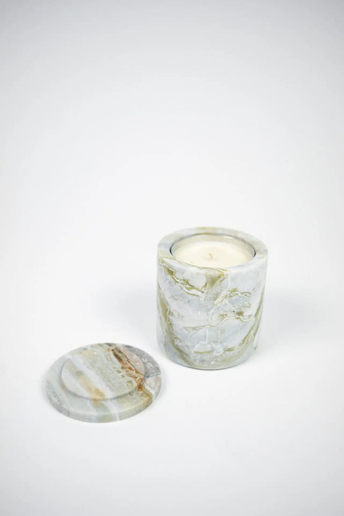 Mauro Marble Scented Candle – Blood Orange & Grapefruit + Refill Option