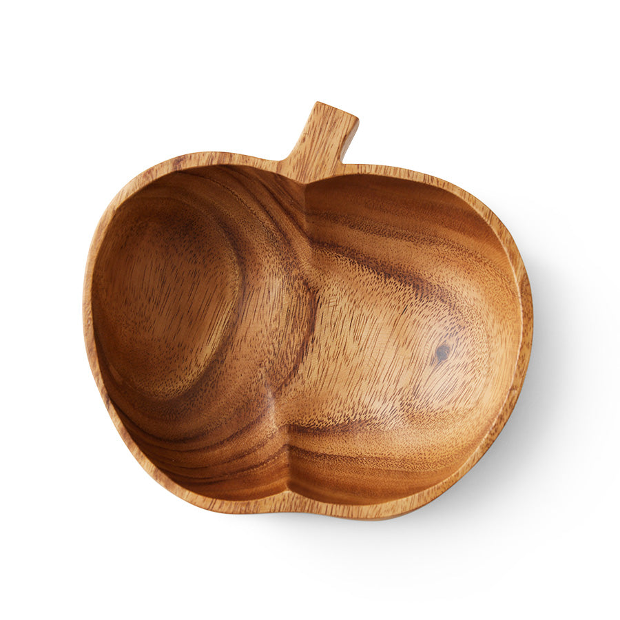 Acacia Bowl, Apple Shaped, hkliving