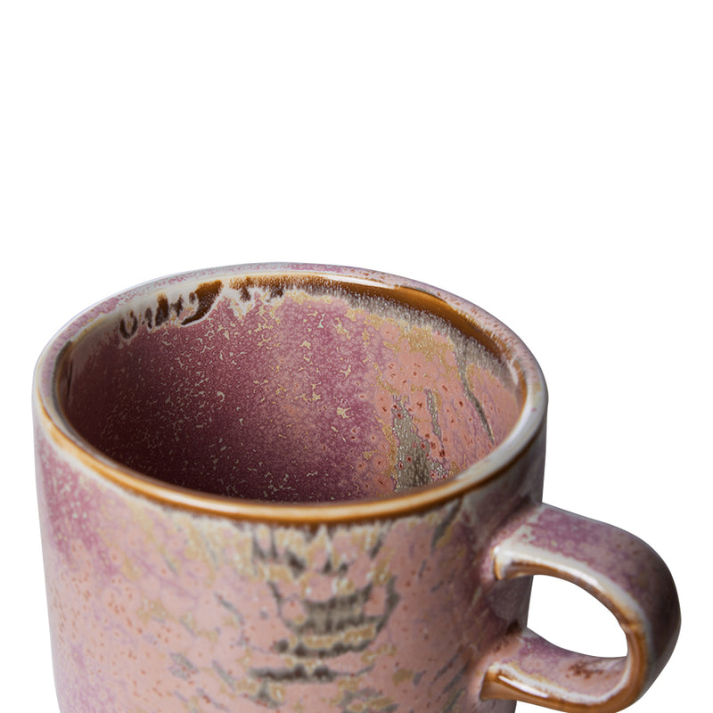 hkliving Chef Ceramics Cup and Saucer - Rustic Pink