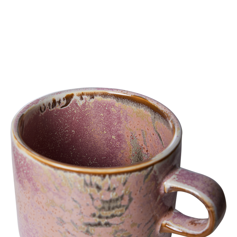 hkliving Chef Ceramics Cup and Saucer - Rustic Pink