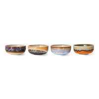 Tapas Bowls, Set of 4, HKliving 70s Ceramics