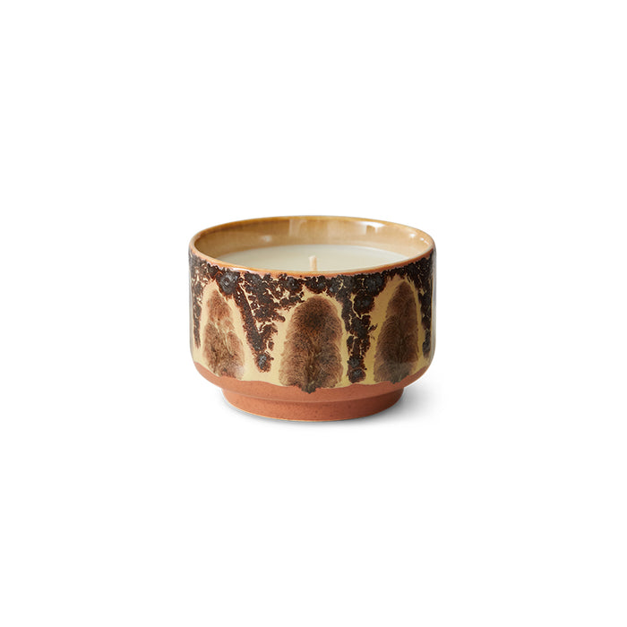 Aromatic candle in collectible ceramic vessel from HKLIVING