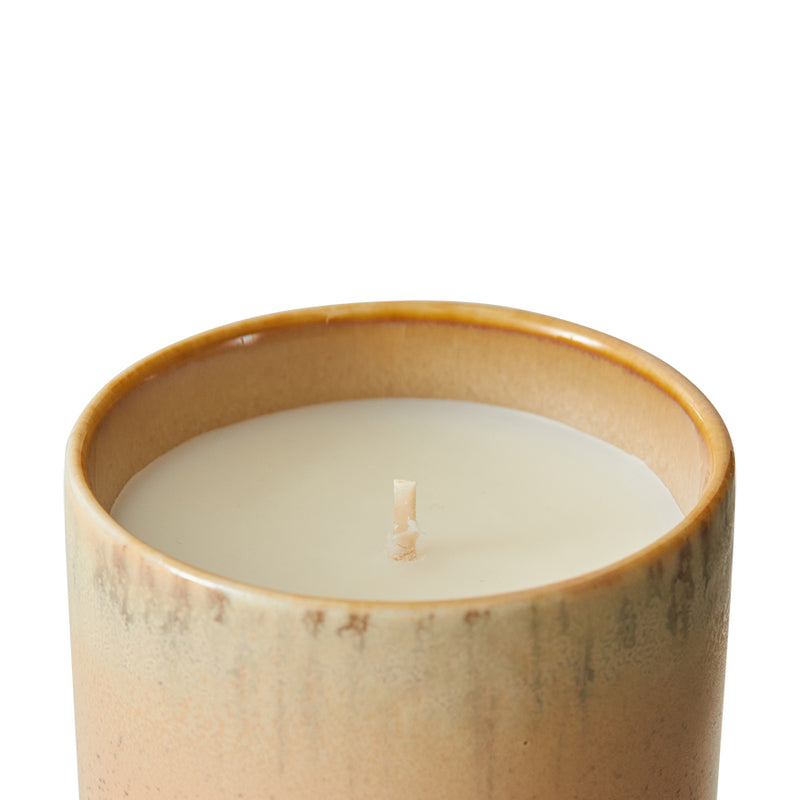 Peppermint, Lily of the Valley & Cedar Wood Candle in a ceramic HKLIVING mug on a white background