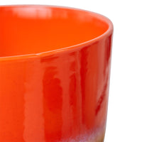 glaze close-up on multicoloured retro flower pot by HKLIVING