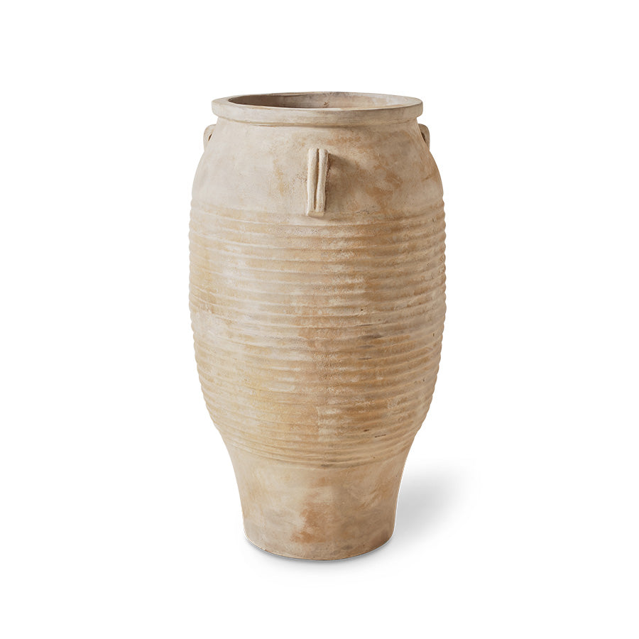 Sirocco Terracotta Floor Vase – Large Mediterranean-Inspired Clay Vessel by hkliving