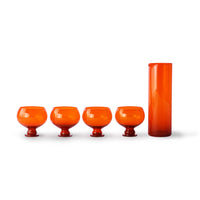 Funky Orange Glassware Set, hkliving