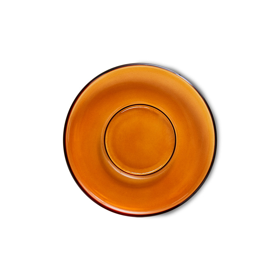 Saucers Amber Brown (set of 4)