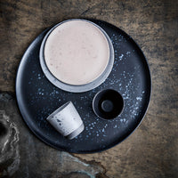 nordic grey ceramic mug by aida styled on a breakfast table for calm slow mornings
