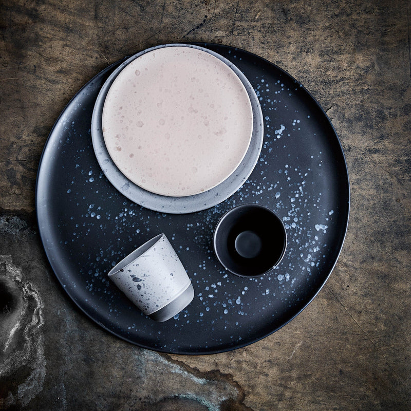 nordic grey ceramic mug by aida styled on a breakfast table for calm slow mornings
