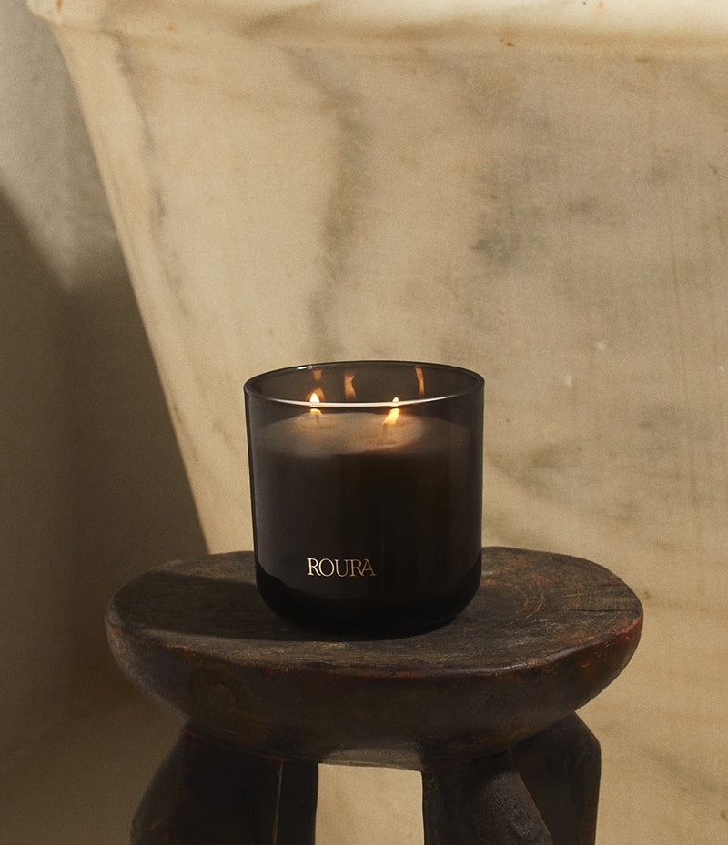 Ancient Woods Candle — Cedarwood, Musk & Amber — 35hr / 70hr Burn Time