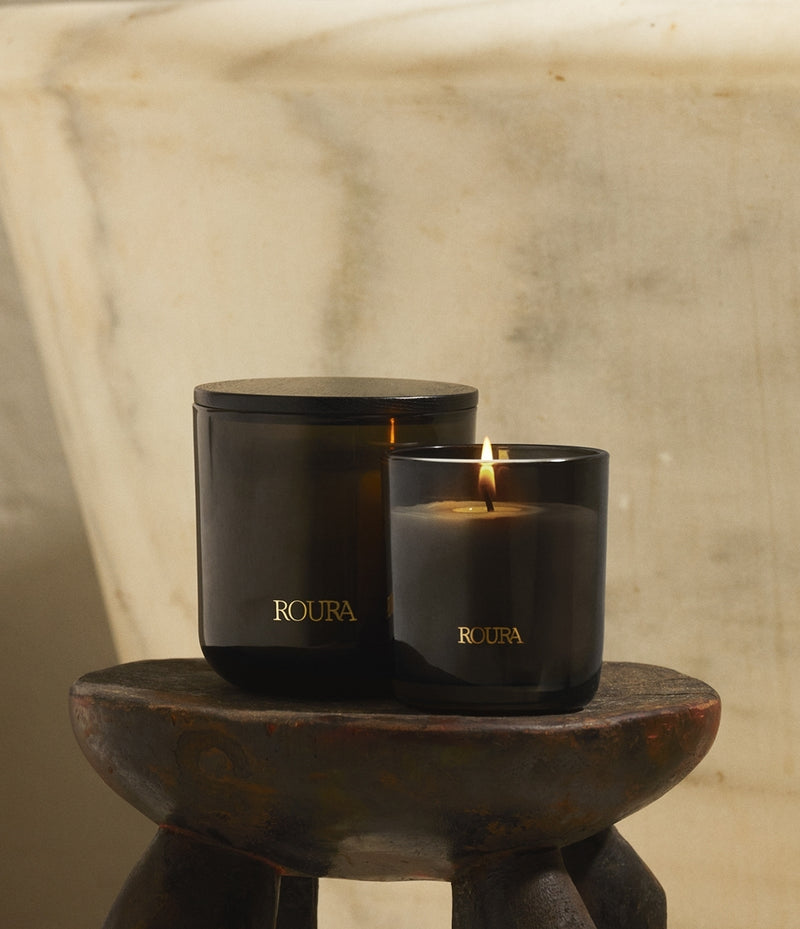 Ancient Woods Candle — Cedarwood, Musk & Amber — 35hr / 70hr Burn Time