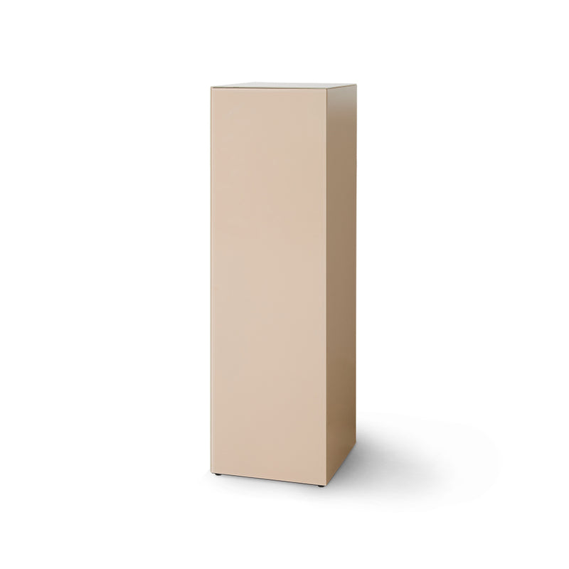 Mirror Block Pillar, Nude, Blush Pink by hkliving, Mirror Pedestal, Mirror Column