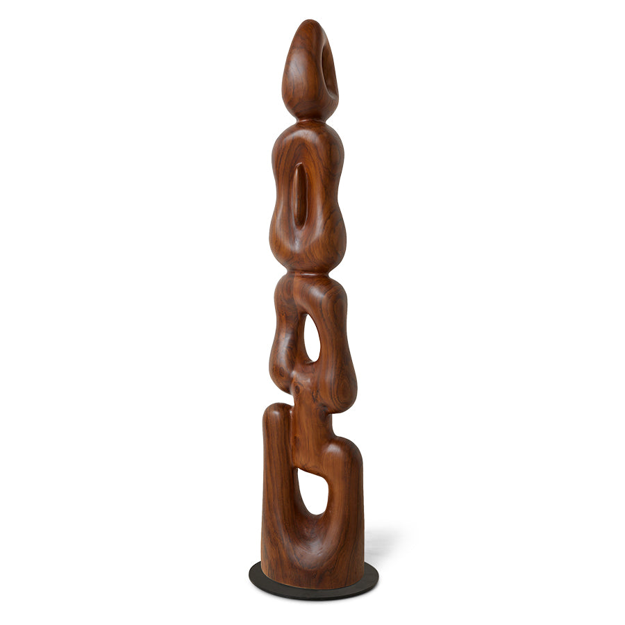 Vertigo Teak Wood Art Sculpture, 2m tall, hkliving