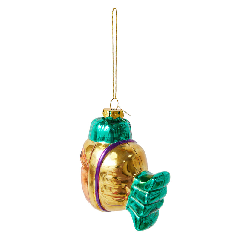 Handmade Christmas Ornament Bauble, Rizzo the Fish by hkliving