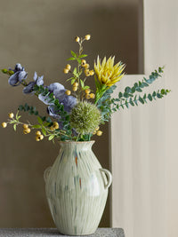 Artificial allium stem in green by Bloomingville styled in vase
