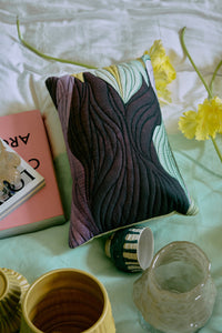 Set of four Artist Ceramics coffee cups by hkliving with varied hand-painted designs.
