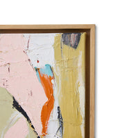Ash-veneered frame detail on HKLIVING ‘Colour Compliment’ canvas.
