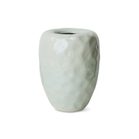 HKLIVING earthenware floor vase in pale mint on white background