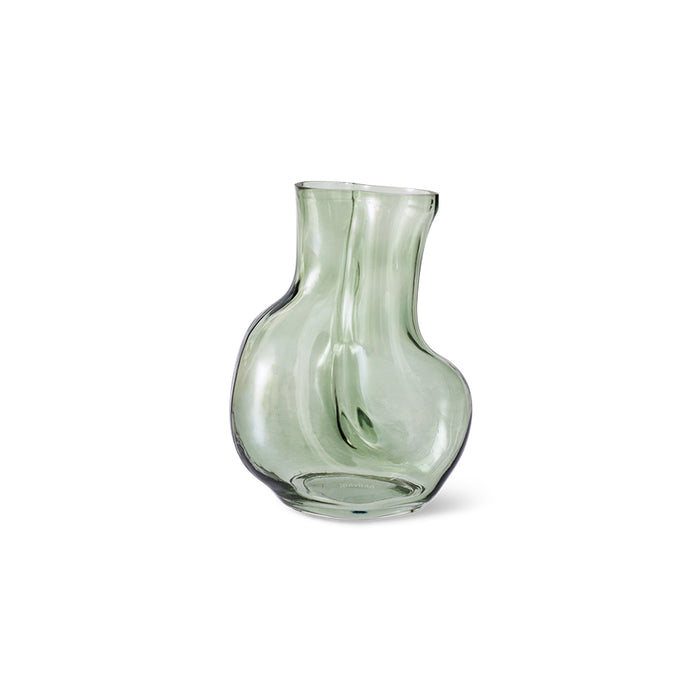 Gleam Glass Vase – Olive – Organic Green Glass Vase