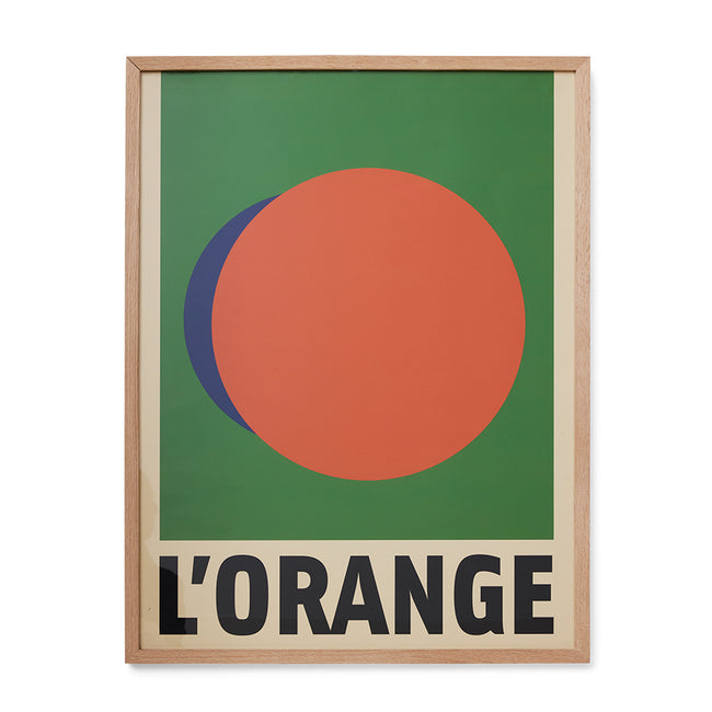 Framed Artwork, L'orange (85x65cm)