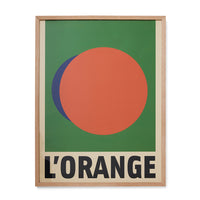 Framed Artwork, L'orange (85x65cm)