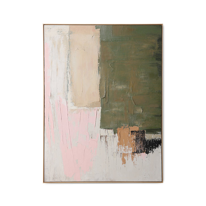 Framed Artwork - Nomad by hkliving (123x163cm) - Earthy Abstract Canvas