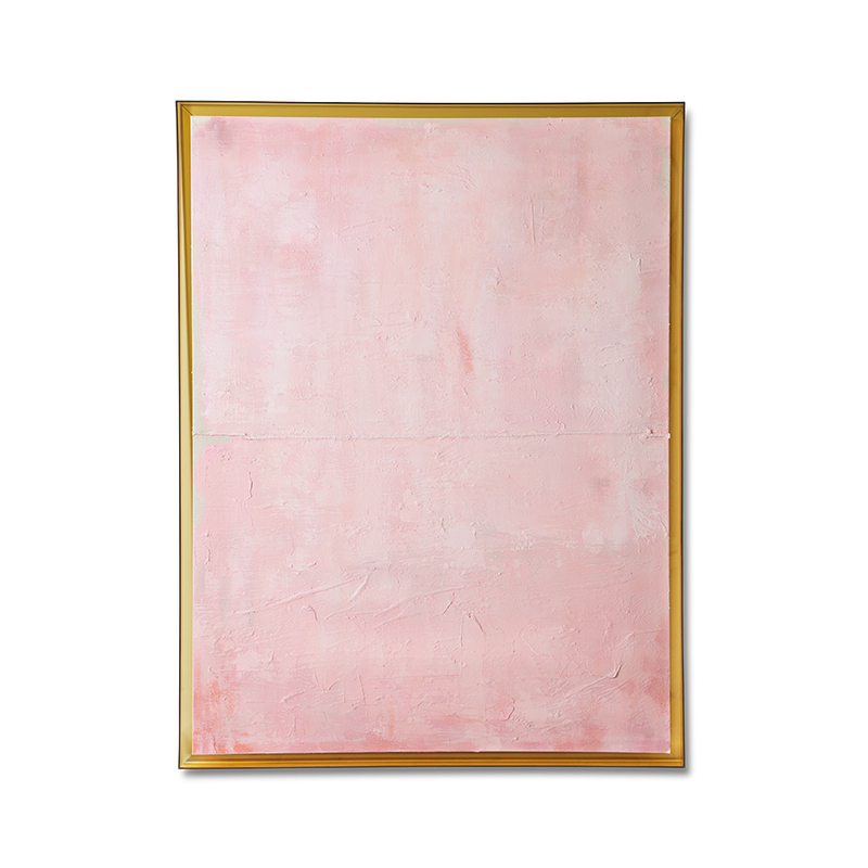 Framed Artwork – "Thousand Layers" by hkliving (127x167cm) – Textured Minimalist Canvas in Pink