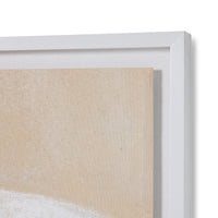Close-up detail of Offset framed artwork by HKLIVING showing the bold black and white forms