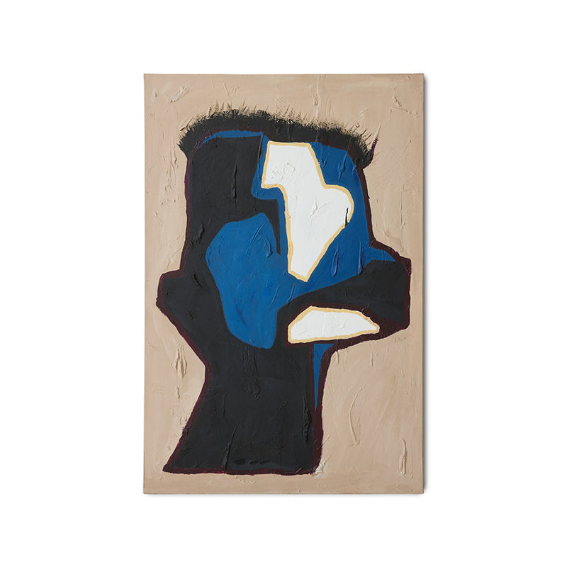 Mind Map wall art by Gabriella Ferrero for HKLIVING, abstract figurative canvas 100 x 150cm on white background