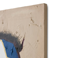 Close-up detail of Mind Map wall art by Gabriella Ferrero for HKLIVING showing the textured brushwork