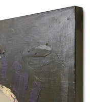 Close-up detail of Pappagallo wall art by Gabriella Ferrero for HKLIVING showing the painterly brushwork