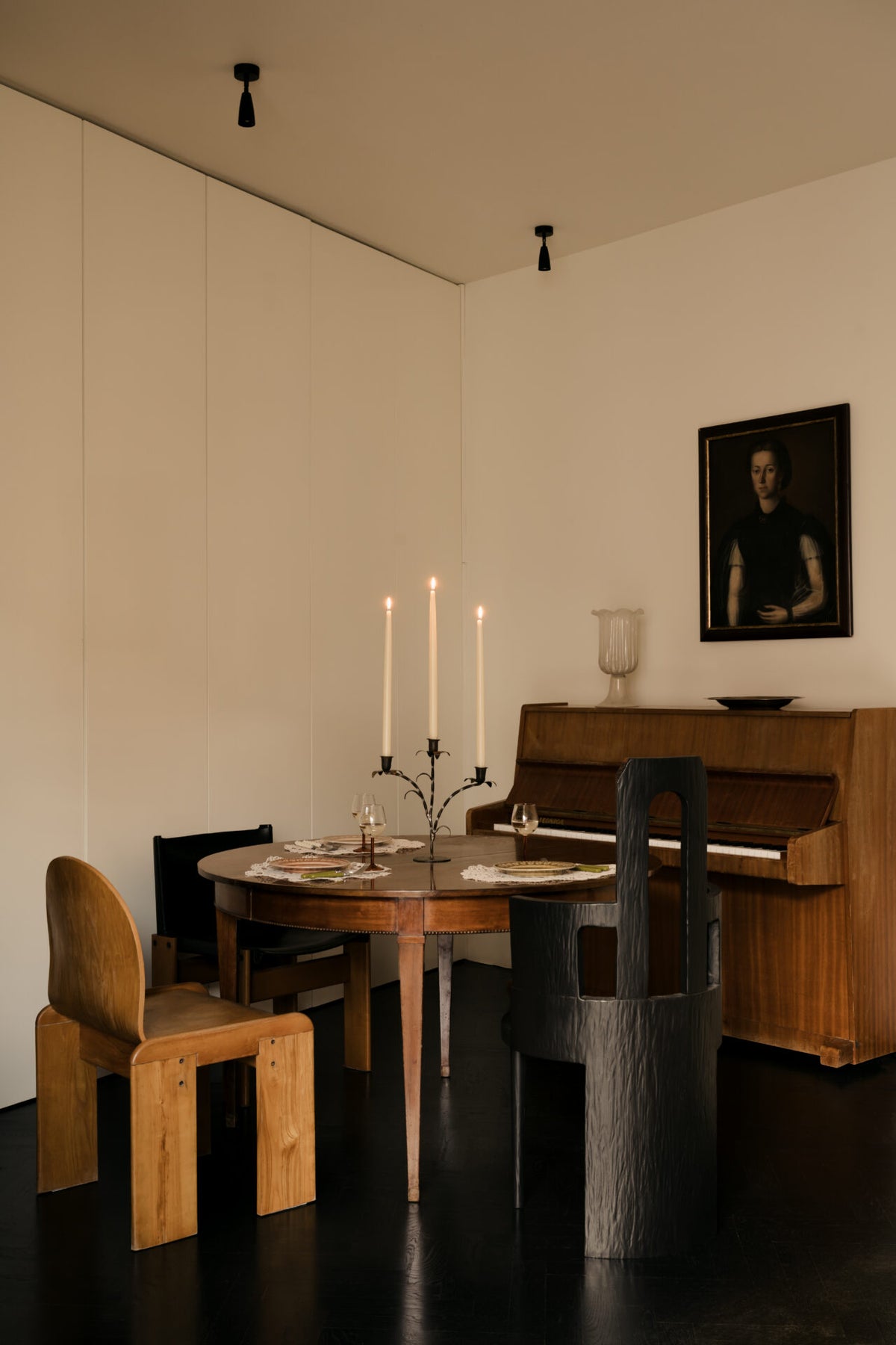 Bellora candelabra by Olsson & Jensen in a dining room