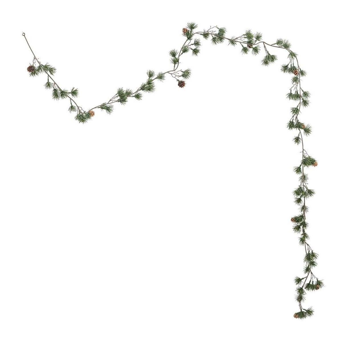 Cedar Garland in Green with Pine Cones, Over 2 Metre Artificial Christmas Garland