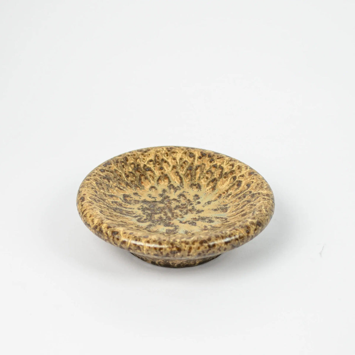 Boel brown speckled stoneware plate by Olsson & Jensen