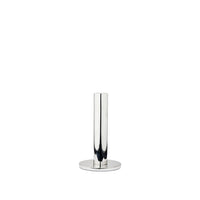 Broste Copenhagen Maro Candle Holder Large in silver on a white background