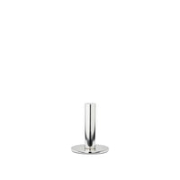 Broste Copenhagen Maro Candle Holder Small in silver on a white background