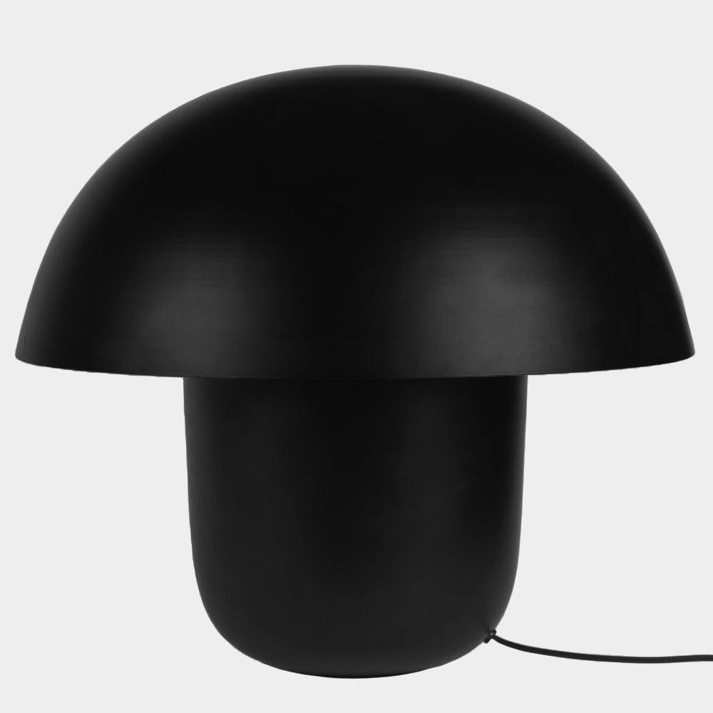 Carl-Johan large black mushroom table lamp by Olsson & Jensen on a white background