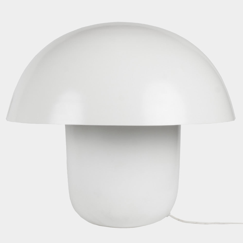 Carl-Johan large white mushroom table lamp by Olsson & Jensen on a white background