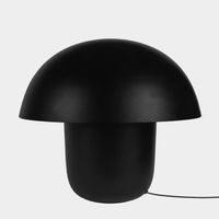 Carl-Johan small black mushroom table lamp by Olsson & Jensen on a white background