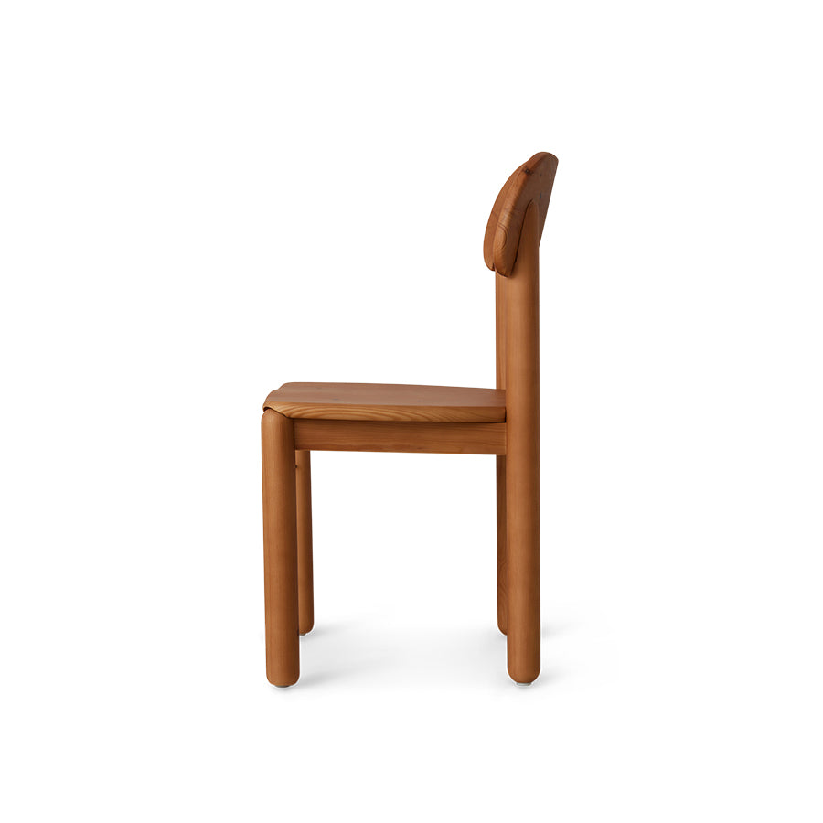 Natural Brown, Align Dining Chair in Pine Wood by hkliving