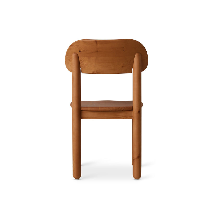 Natural Brown, Align Dining Chair in Pine Wood by hkliving