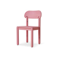 Raspberry Bright Pink, Align Dining Chair in Pine Wood by hkliving