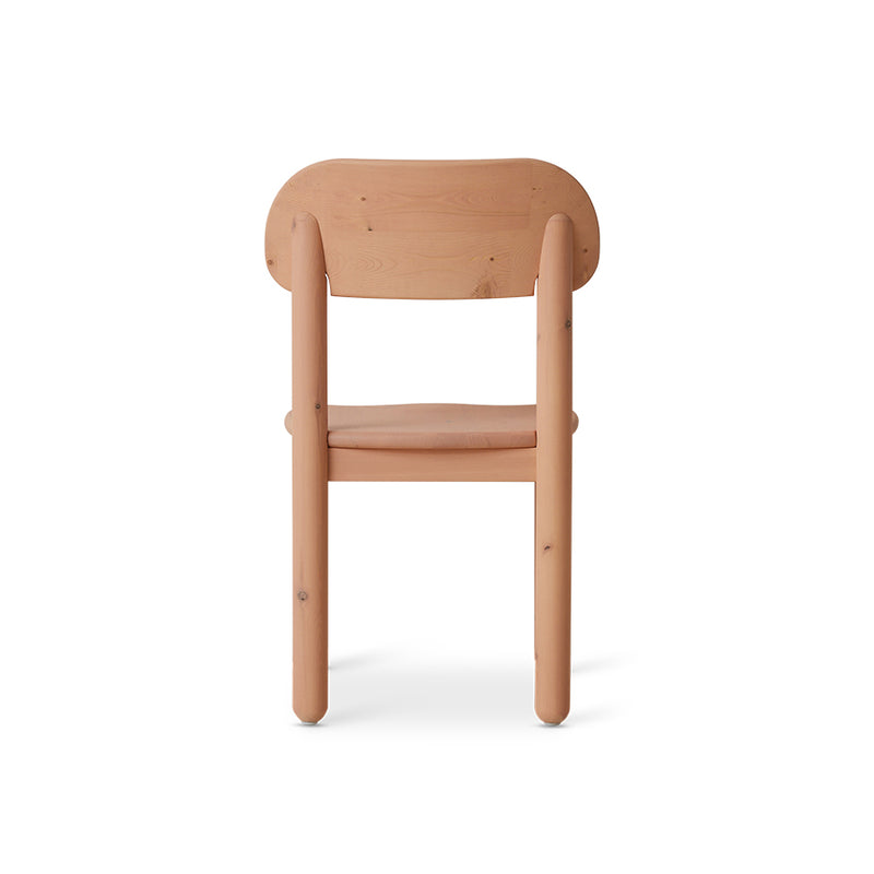 Peach, Align Dining Chair in Pine Wood by hkliving