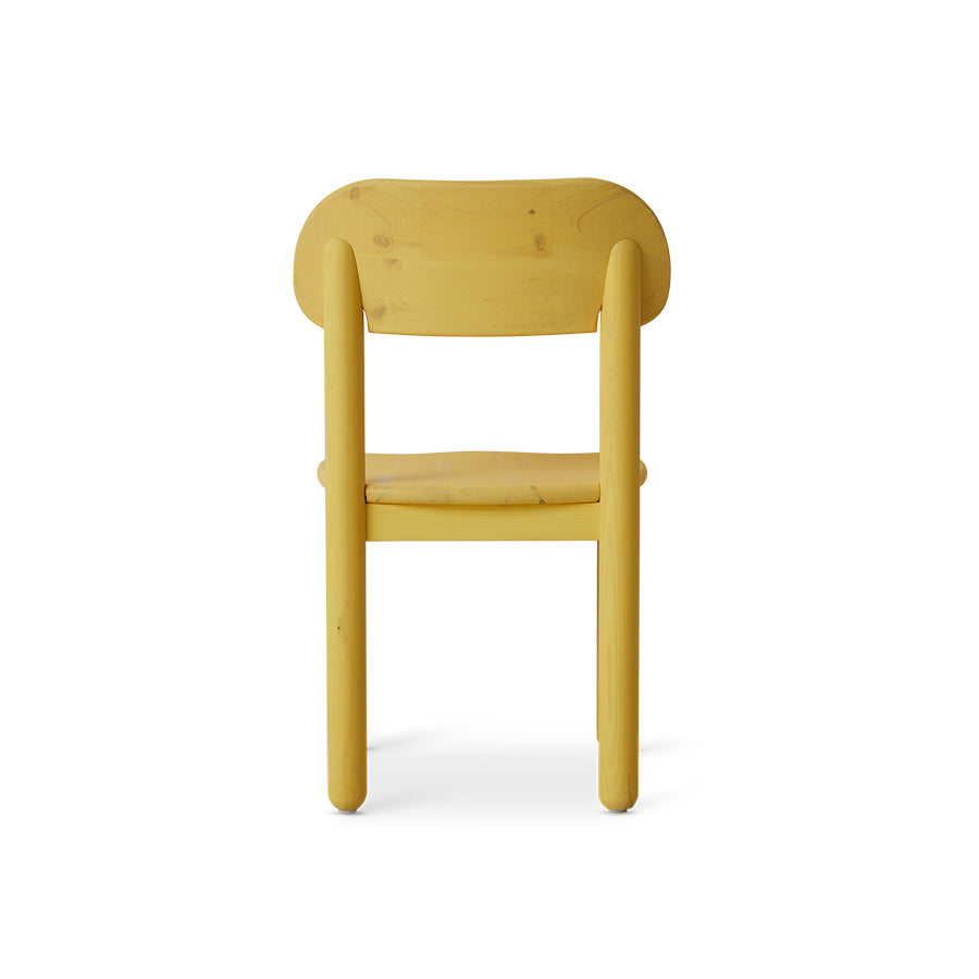 Butter Yellow, Align Dining Chair in Pine Wood by hkliving