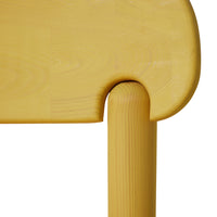 Butter Yellow, Align Dining Chair in Pine Wood by hkliving