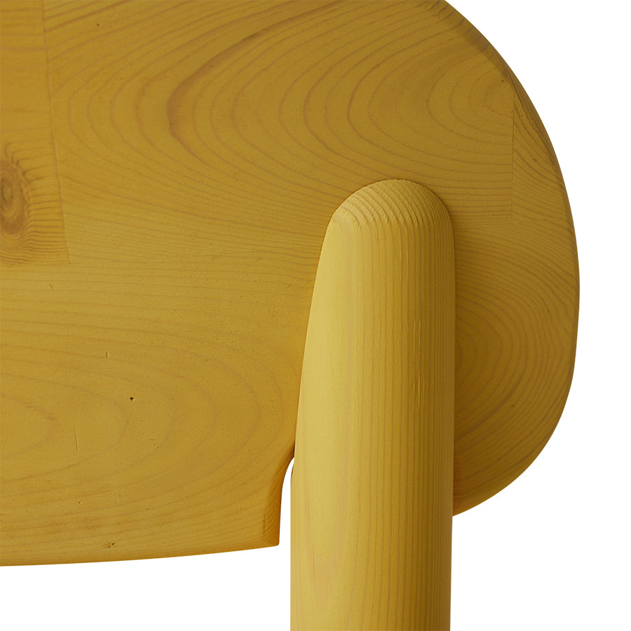 Butter Yellow, Align Dining Chair in Pine Wood by hkliving