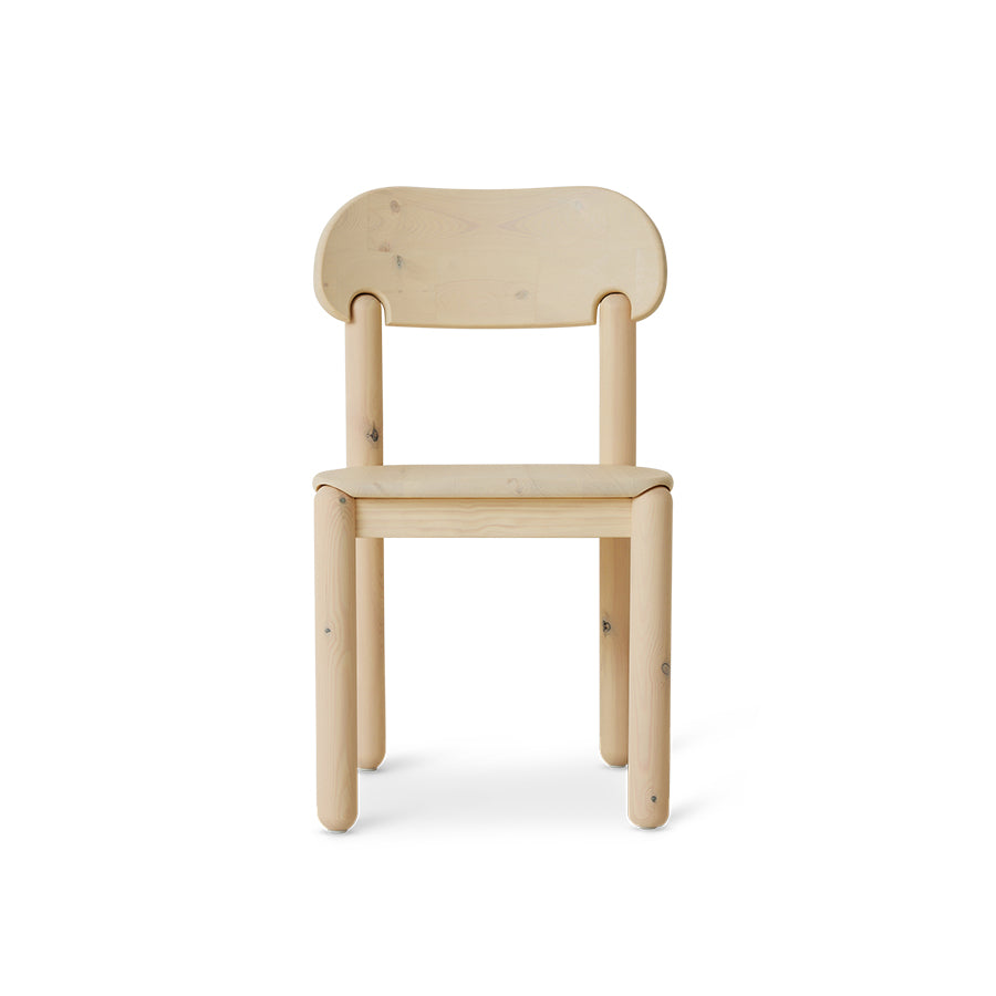 Cream White, Align Dining Chair in Pine Wood by hkliving