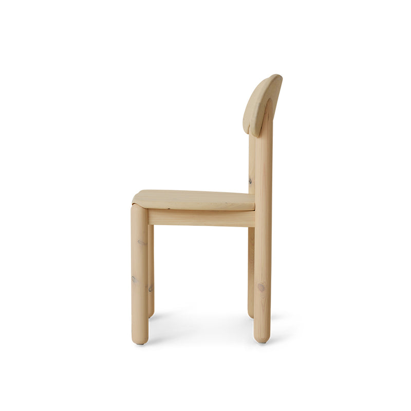 Cream White, Align Dining Chair in Pine Wood by hkliving